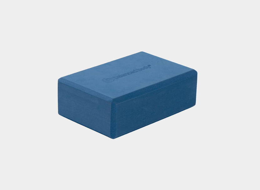 Blue Yoga and Pilates Foam Block for Exercise and Stretching